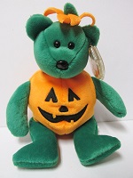 Tricky, the Jack-O-Lantern Bear- Beanie Baby
